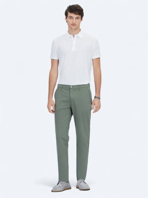 Haki Dokuma Slim Fit Casual Pantolon