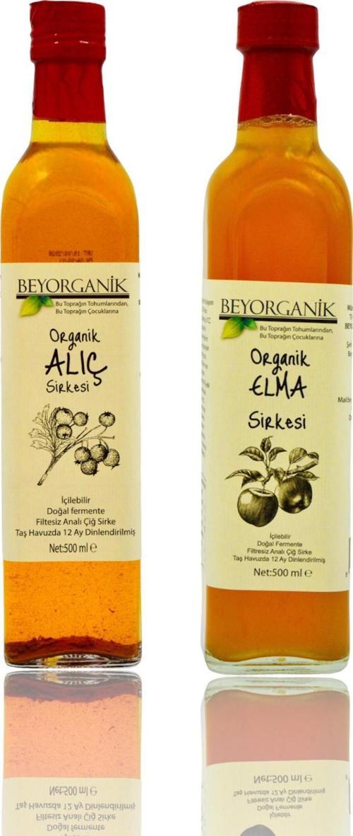 Organik Alıç ve Elma Sirkesi 2'li 500ml