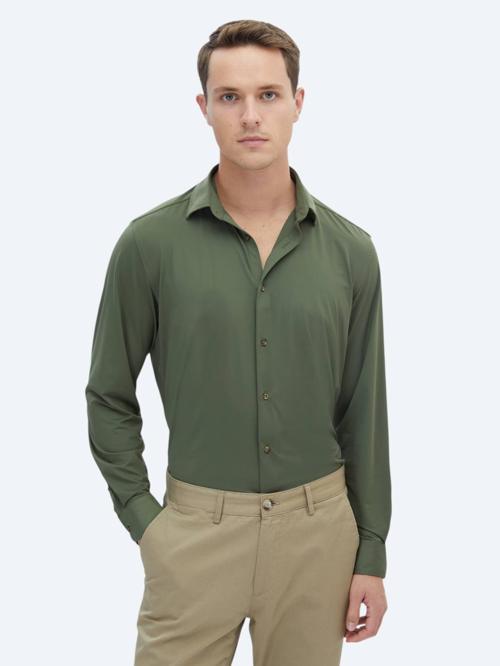 Haki Regular Fit Casual Gömlek