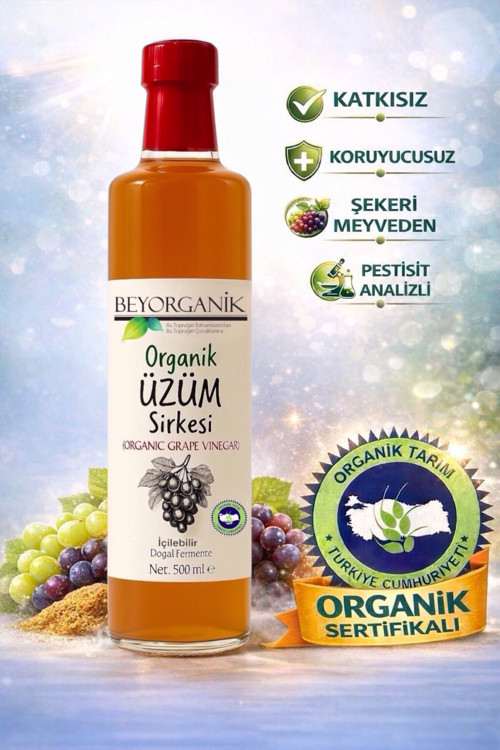 Organik Üzüm Sirkesi 500ml