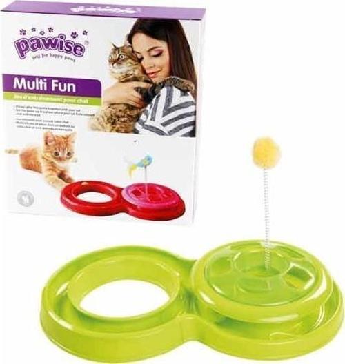 Plastik Parkur Oyuncak Great Fun Cat Toy