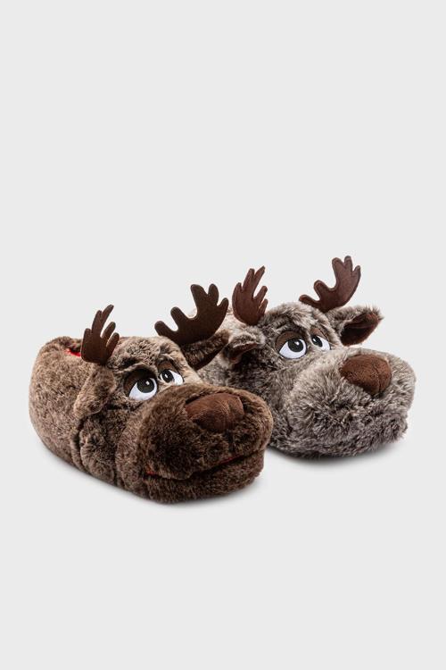 Tw Disi Sessiz Taban Hayvanlı Erkek Panduf GG0510 GRİ