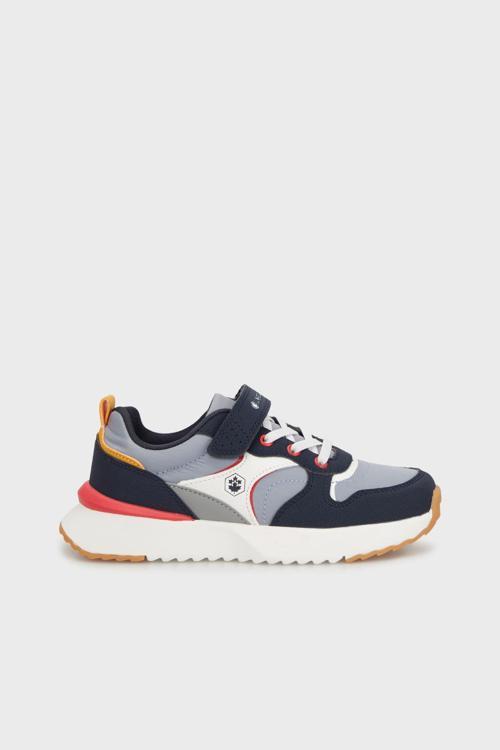 Renk Bloklu Cırtlı Sneaker Erkek Çocuk Ayakkabı AGAIN 5FX LACİVERT