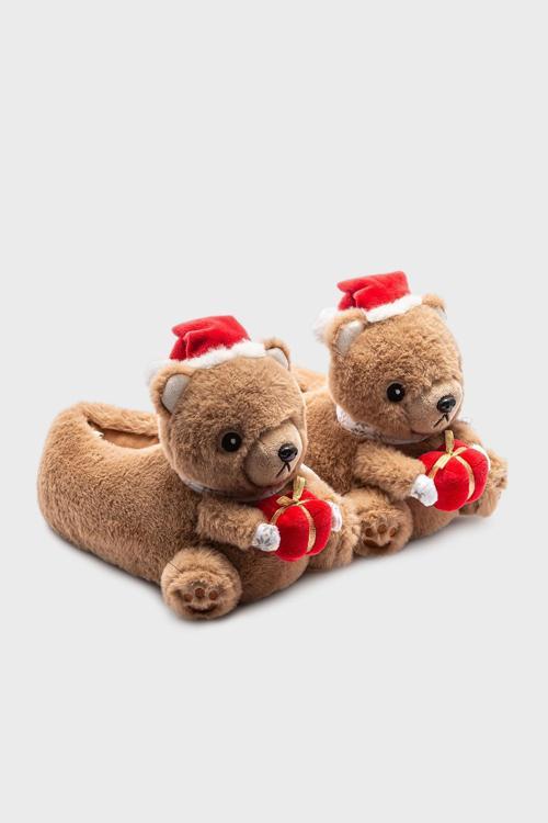 Tw Regalo Sessiz Taban Hayvanlı Bayan Panduf EE0555 KAHVE