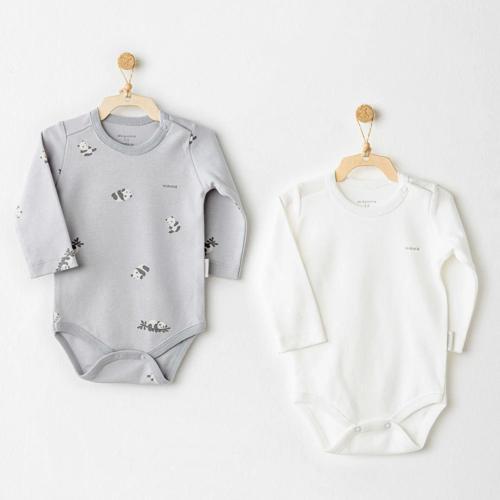 Andywawa AC26036 Keep Smiling 2'li Badi Grey