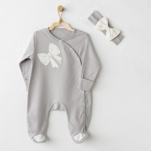 Andywawa AC26254 Baby Bow Bliss Tulum Takım Grey