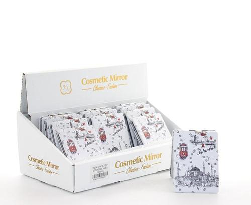 Taşlı İstanbul Tasarımı El Aynası İnce Model 26