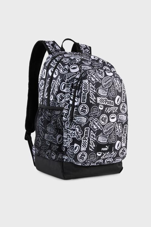 Academy Aop Desenli Ayarlanabilir Omuz Askılı Unisex Sırt Çantası 09115008 SİYAH-BEYAZ