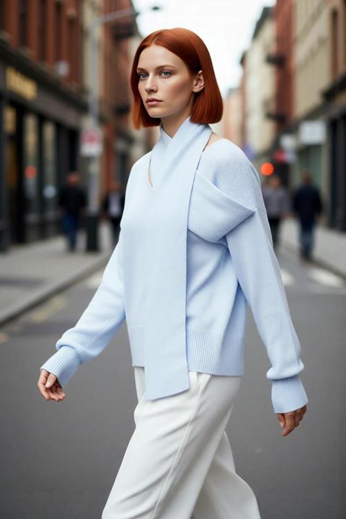 Kadın Oversize İki Parça Şal Yaka Uzun Kol Basic Triko Kazak Kış Günleri İçin Şık Ve Rahat Seçim