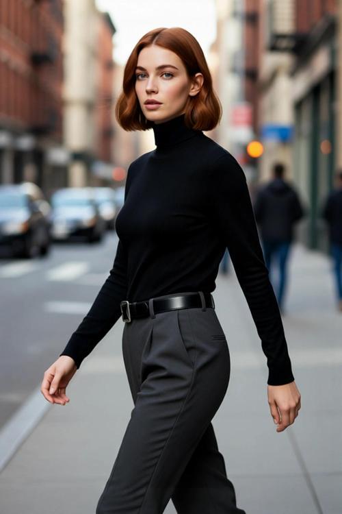 Kadın Fitted Balıkçı Yaka Triko Kazak Düz Desen Standart Kol Basic Siluet Kış Sezonu Şıklığı Sunar