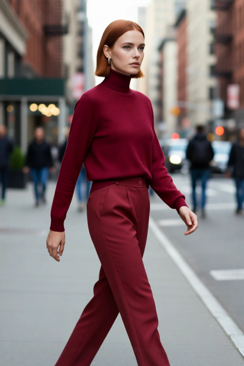 Kadın Oversize Balıkçı Yaka Basic Triko Kazak Kışlık Soğuk Havalar İçin İdeal Şıklık Ve Rahatlık