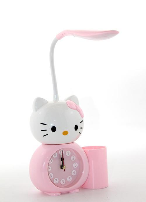 Hello Kitty Masa Lambası Saat Ve Kalemlik 