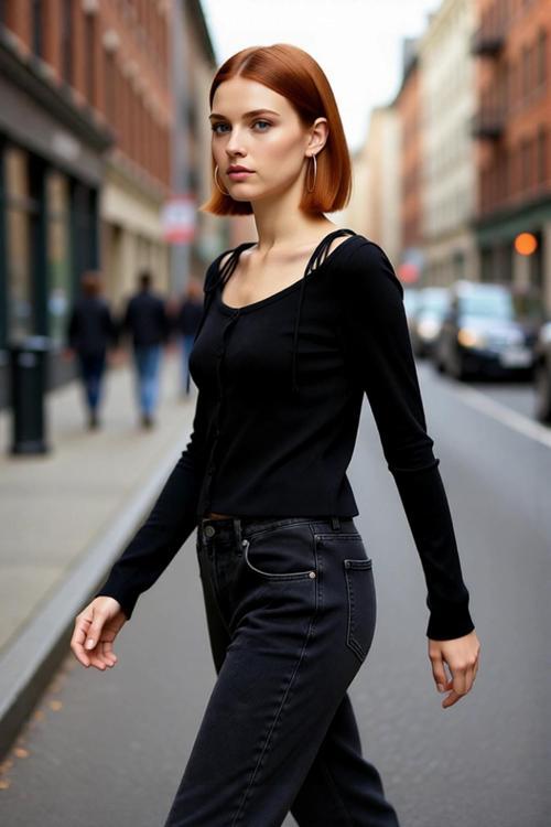 Kadın Siyah Fitted Kayık Yaka Crop Triko Hırka İnce Düşük Kol Uzun Kollu Basic Şık Tasarım