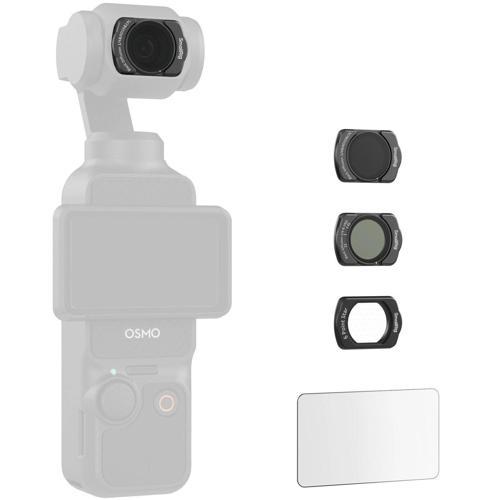 5122 DJI Osmo Pocket 3 için 1/4 Siyah Difüzyon & ND16 & CPL / 1/4 Siyah Difüzyon ve VND 2-5