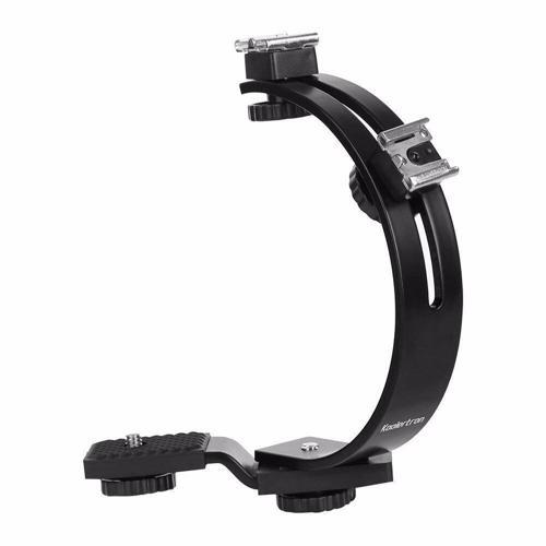 Marka LS39 L Tipi Çift Kızaklı Işık Flaş Mikrofon Tutucu