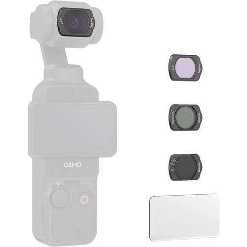 4776 DJI Osmo Pocket 3  için VND2-5 /  ND16/CPL / LPF Filtresi / Ekran Koruyucu Filtre Kiti