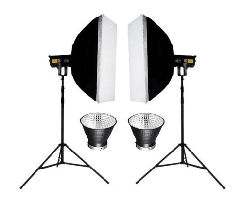 COB-300 Watt Bi Color İki'li Kit LED Video Işığı