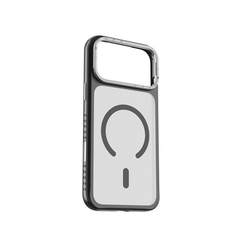 İphone 17 Pro Uyumlu Kılıf M-Safe Şarj Özellikli Metal Kamera Standlı Ck226 Pc Kapak Siyah