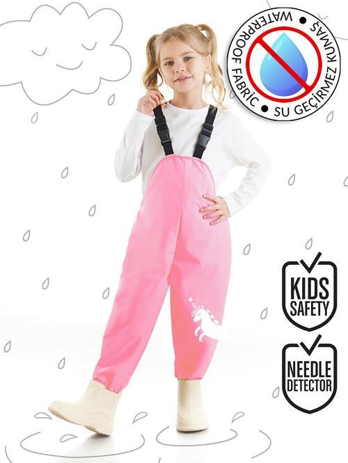 Unicorn Kız Çocuk Su Geçirmez Yağmur Tulumu