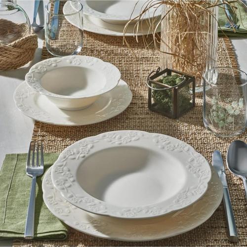 Carmına 24 Parça 6 Kişilik Bone Yemek Takımı