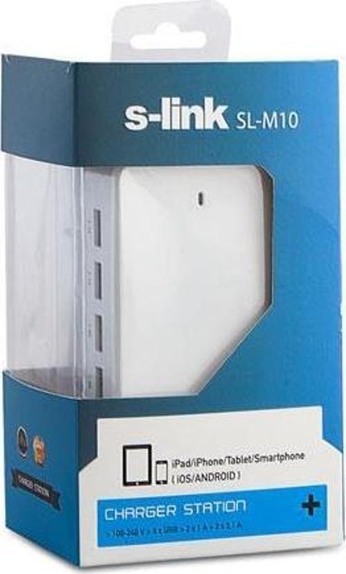 SL-M10 6.2A 4-Usb Beyaz Usb şarj