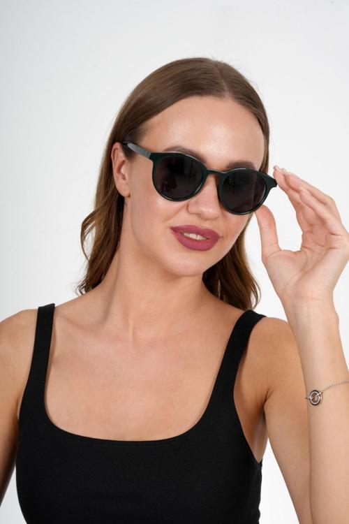 Yeşil Yuvarlak Juliano Güneş Gözlüğü