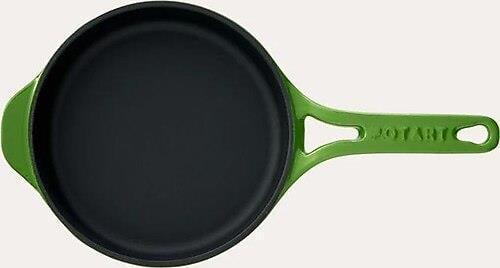 , Yuvarlak Düz Tava, 22 Cm, Parlak Koyu Yeşil