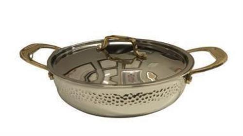 26cm İNOX-BAKIR SAP İŞLEMELİ BASIK TENCERE