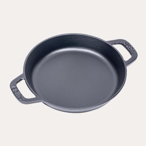 20 cm Yuvarlak Düz Sahan Mat Siyah