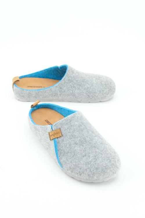 Kışlık Keçe Comfort Taban Kadın Ev Bahçe Terlik