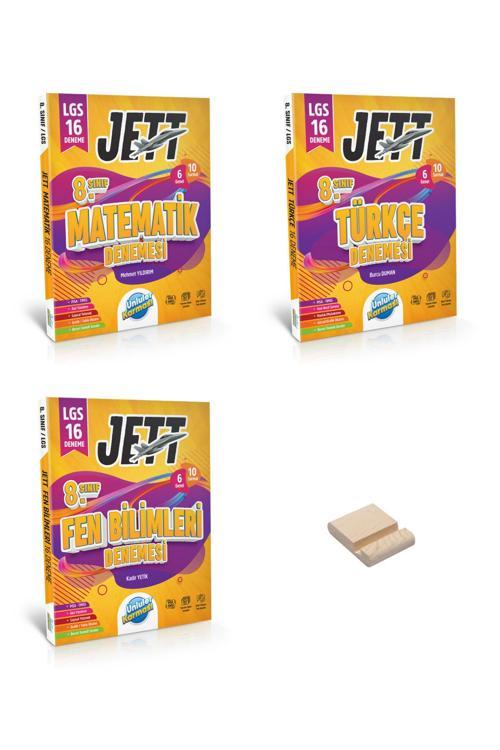 LGS 8. Sınıf JETT Matematik Fen ve Türkçe 3lü Branş Deneme Seti