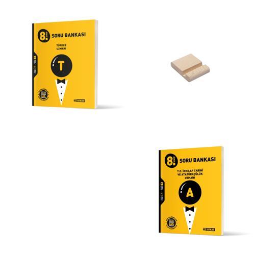 LGS 8. Sınıf Uzman Türkçe ve İnkılap Soru Bankası Yeni + Telefon Standı