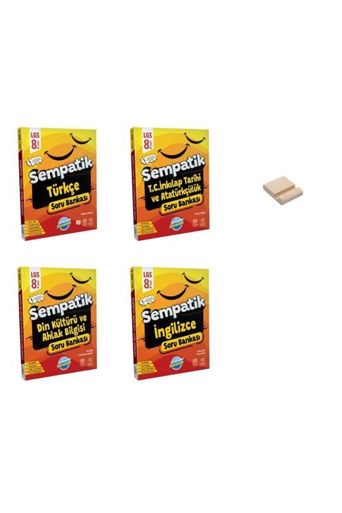 LGS 8. Sınıf Sempatik Türkçe İnkılap Din ve İngilizce Soru Bankası 4lü Set
