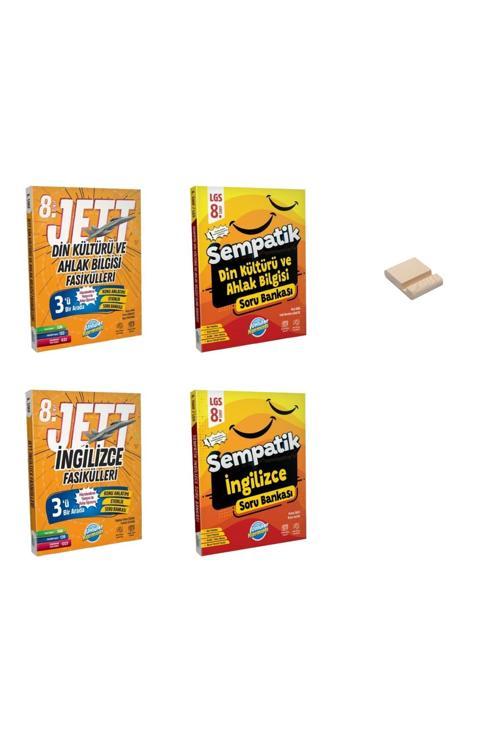 LGS 8. Sınıf Din ve İngilizce JETT Fasiküller ve Soru Bankası 4lü Set