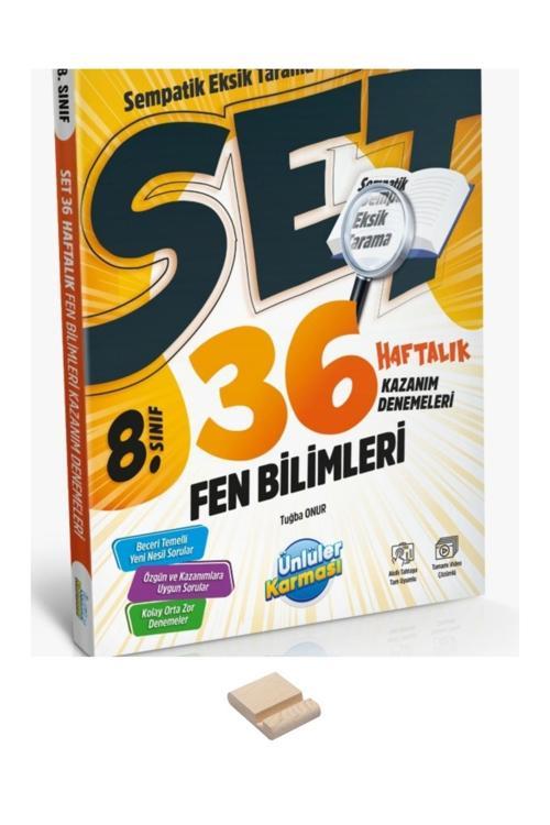 LGS 8. Sınıf Fen Bilimleri 36 Haftalık Denemeler ve Telefon Standı