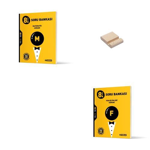 LGS 8. Sınıf Uzman Matematik ve Fen Bilimleri Soru Bankası Yeni + Telefon Standı