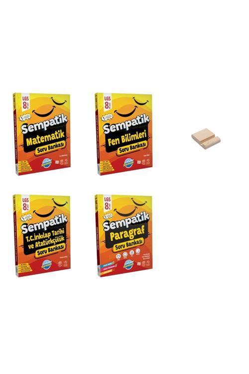 LGS 8. Sınıf Sempatik Matematik Fen İnkılap ve Paragraf Soru Bankası 4lü Set