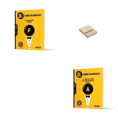 LGS 8. Sınıf Uzman Fen Bilimleri ve İnkılap Soru Bankası Yeni + Telefon Standı