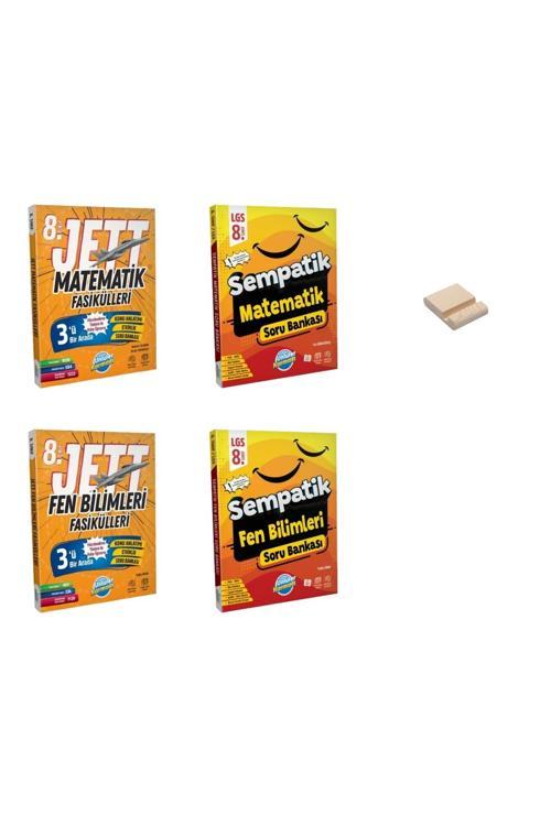 LGS 8. Sınıf Matematik ve Fen Bilimleri JETT Fasiküller ve Soru Bankası 4lü Set