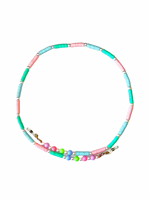 Fimo Renkli Toplu Gözlük Zinciri - Kolye - Bileklik