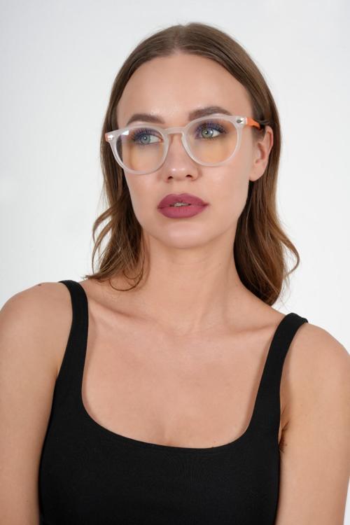 1065 C202 49 Olivier Philippe Mavi Işık Koruyucu Gözlük