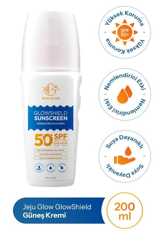 Glowshield Spf 50 Güneş Losyonu – Yüz Ve Vücut – Geniş Spektrum Koruma - Nemlendirici Formül 200 Ml