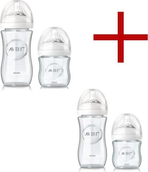 Cam Biberon Seti ( 2 Adet 120 Ml + 2 Adet 240 Ml )