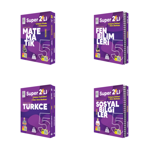 Örnek Akademi 5. Sınıf Süper İkili Tüm Dersler Seti 4 Kitap Örnek Akademi Yayınları