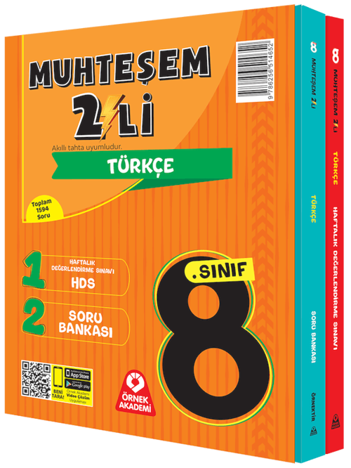 Örnek Akademi 8. Sınıf Muhteşem İkili Türkçe Seti Örnek Akademi Yayınları