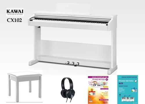 CX102 W Beyaz Dijital Piyano Seti (Tabure,kulaklık,ödüllü Eğitim Metodları)