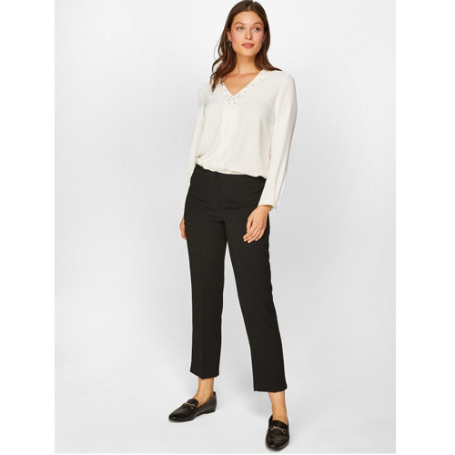 Slim Fit Krep Pantolon