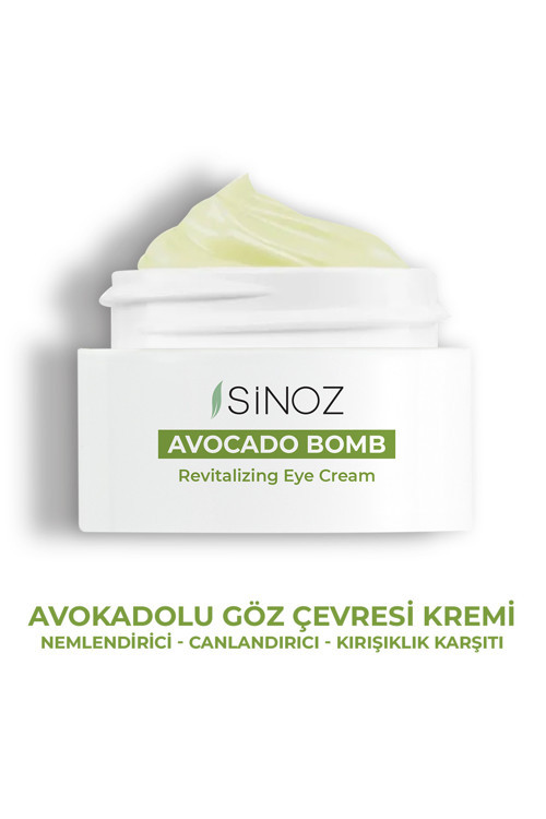 Avokado Bomb - Nemlendirici Canlandırıcı Kırışıklık Karşıtı Göz Çevresi Bakım Kremi 15 Ml