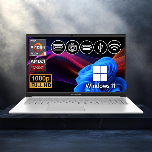Vivobook Go 15 Ryzen5-7520U 8GB 512GB Nvme SSD E1504FA-BQ1741 Atl17 15.6" Win11Pro Notebook