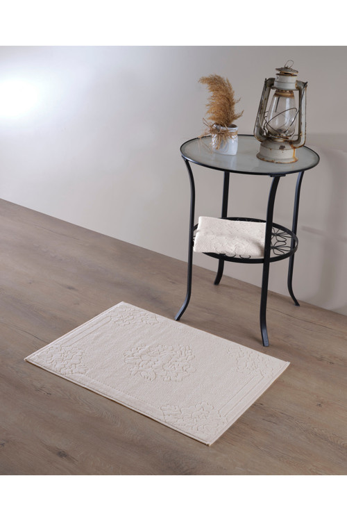 Pamuklu Jakarlı Ayak Havlusu 2 Ad. 50X70 Olivia